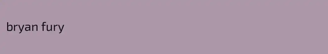 bryan fury
